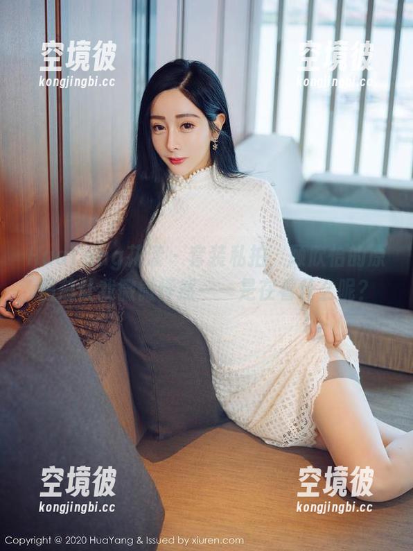 HuaYang花漾 - 套装私拍，顾欣怡的原图总让我微微怦然——是在看什么呢？