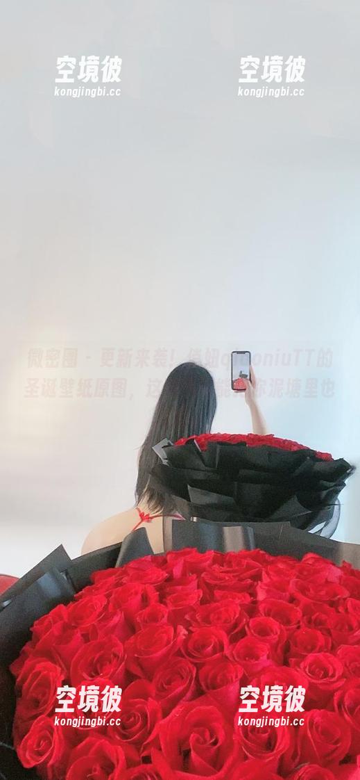 微密圈 - 更新来袭！俏妞qiaoniuTT的圣诞壁纸原图，这股气氛能把你泥塘里也淹没。